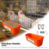 Hanging Fence Feeder Durable Impact-Resistant Odor-Free Large Capacity Spill-proof Chicken Duck Goose
