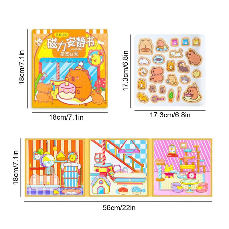 Капибара Магнит на холодильник Мультфильм Игра Книга День рождения Мероприятия Справочник Тихая Книга Целый Детский Декоративный