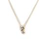 Les Trésors De Lily [M0923] - White 'Love' Gold-Plated Necklace
