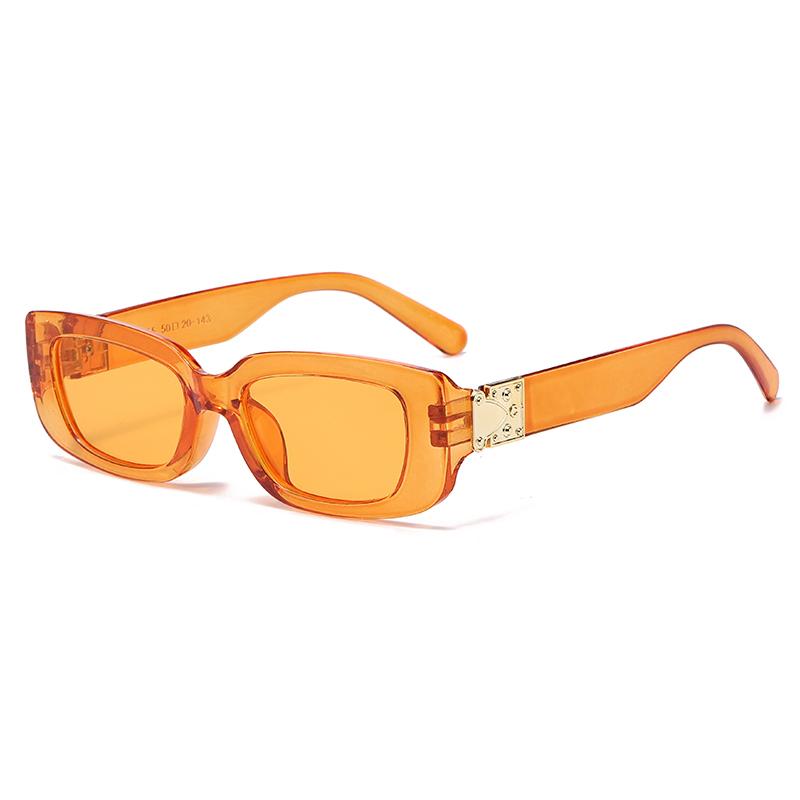 Version High-end Square Plastic Sunglasses for Men and Women Fashionable Trendy UV Resistant Glasses Outdoor Sunshade Sunscreen Eyewear