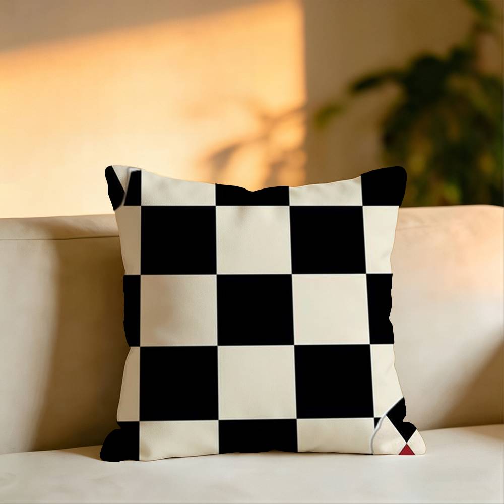 Minimalist Color Art Pillow Case Square DoubleSided Sofa Cushion Cover Bedroom Bedside Pillow