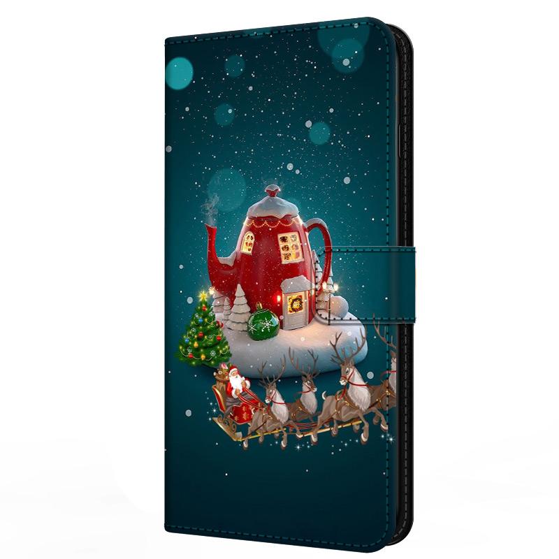 Leather Christmas Covers For Honor 90 Lite Cases Honor90 Pro 5G X9A X8A X7A Honor 70 90pro Magic5 Magic 5 Lite Flip Wallet Coque