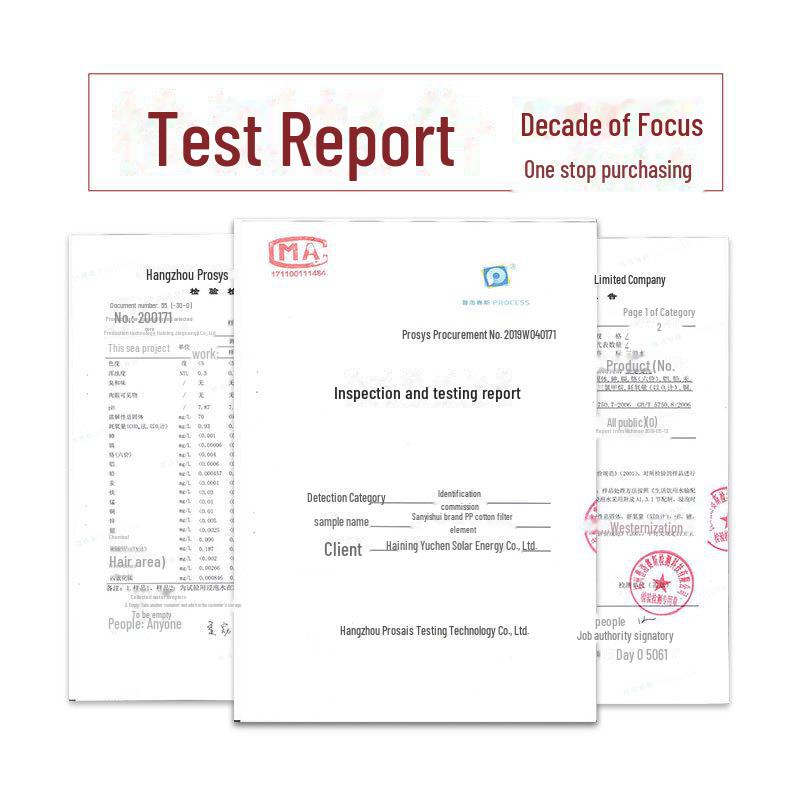 9.5" Water Purifier Filter: 1 Micron PP Cotton, Activated Carbon, Pre-Stage Filtration (First Three Stages)
