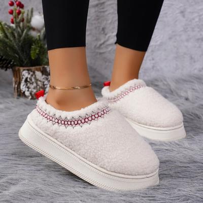 Ботинки Chelsea Ankle Snow Boots Women Winter New Brand Fur Short Plush Теплые плоские тапочки на платформе Шлепанцы Хлопковая обувь
