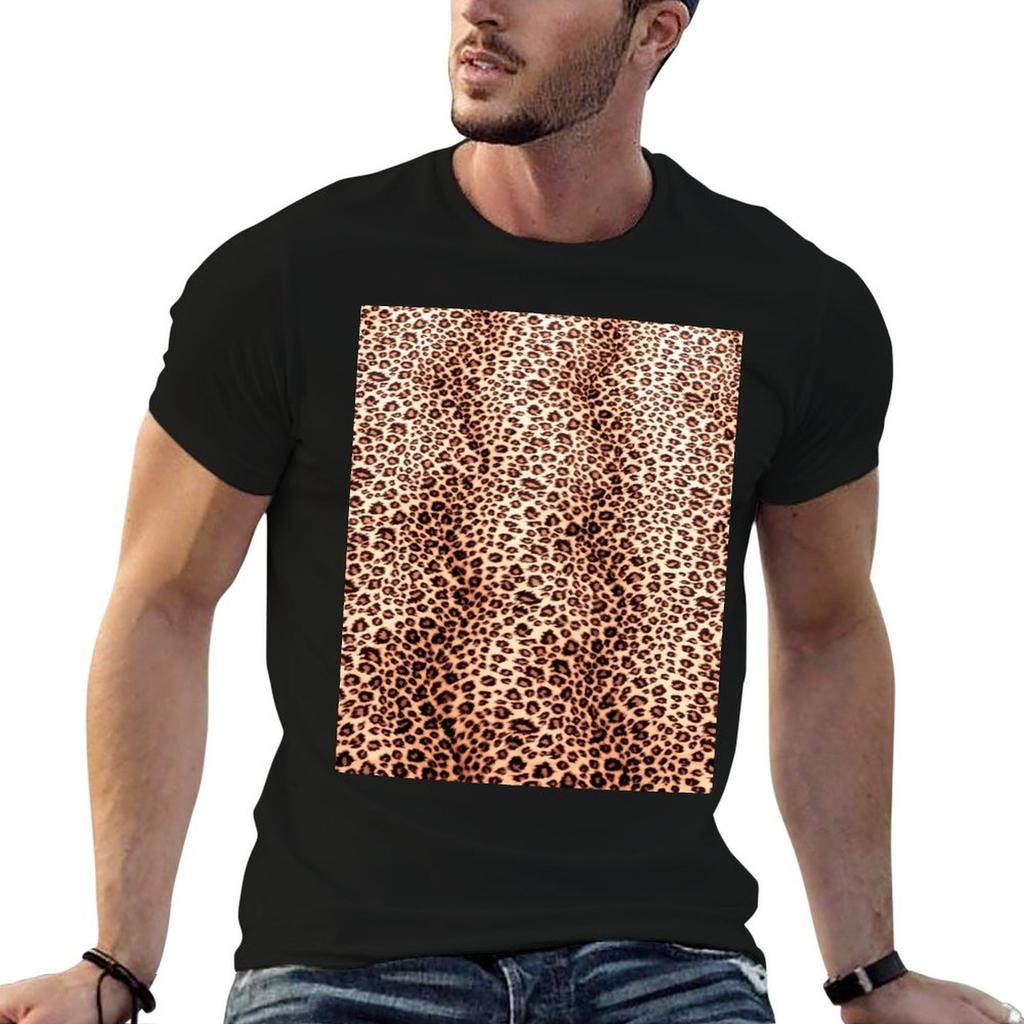 Leopard Print Pattern Tshirt Cotton T Shirt Pack T Shirts For Unisex Cotton T Shirts For Unisex Graphic Tees Tshirt