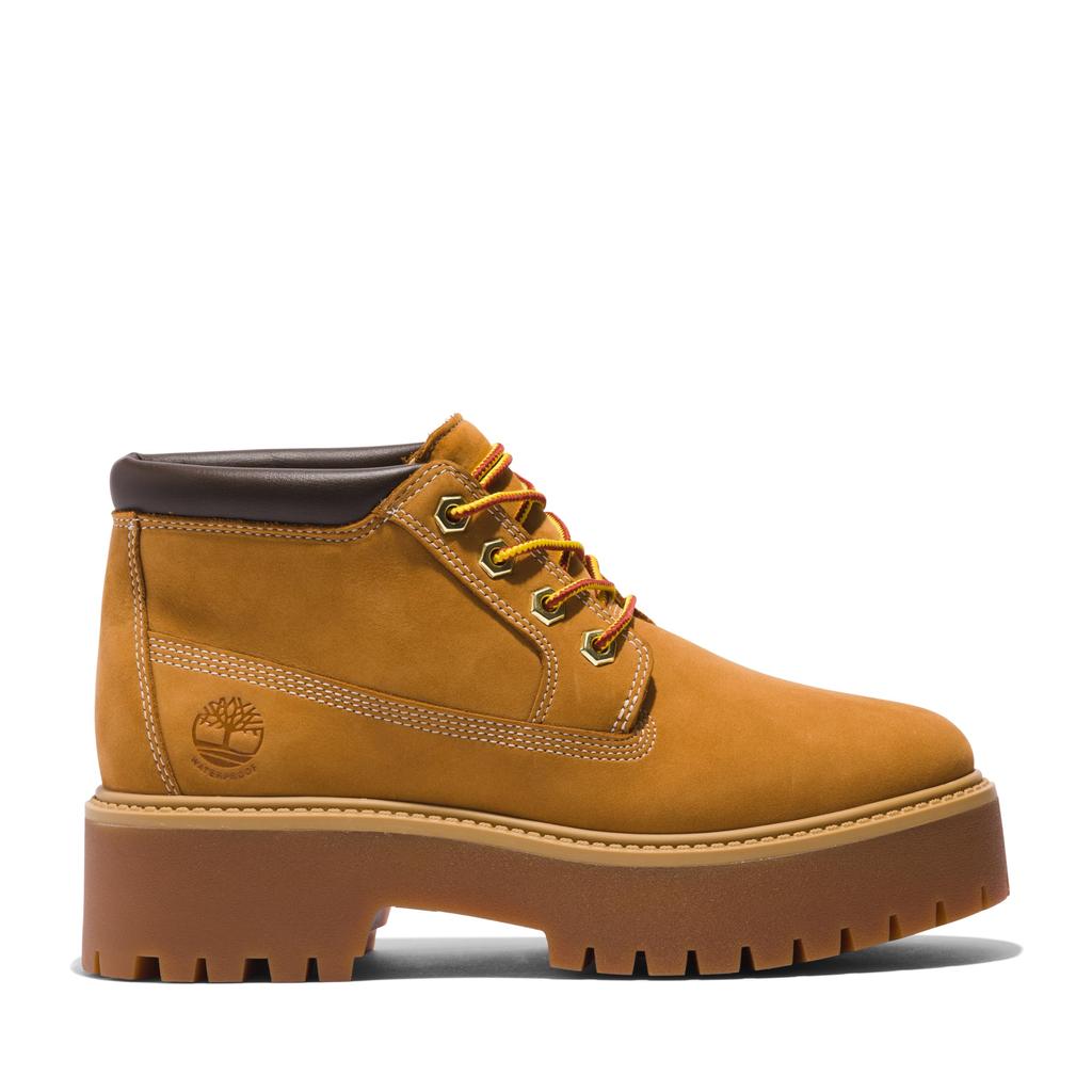Timberland Stone Street Mid Waterproof Size Lace-Up Boots, Women's, Wheat, 6.5/23.5cm (TB1A5RF92311)