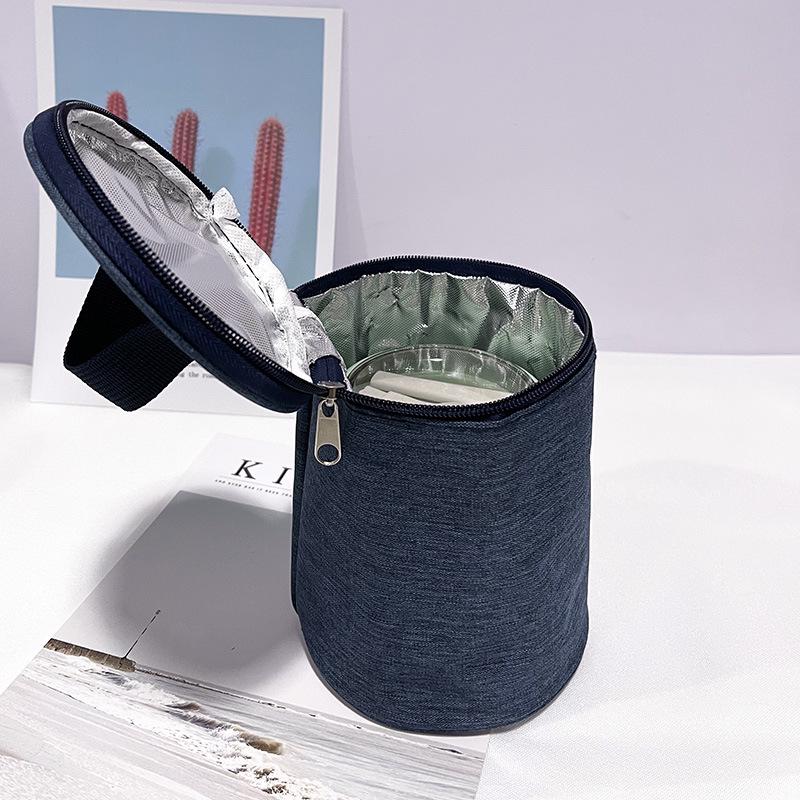 Компактная и стильная термосумка для еды с контейнерами для завтрака и супа