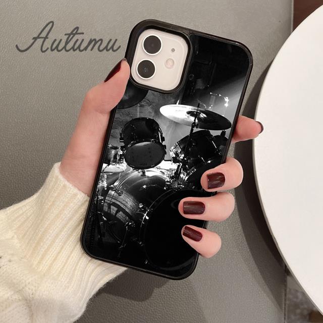 Чехол для телефона с изображением барабанной музыки для iPhone 11 12 13 14 Pro Max mini X XR XS SE 2020 5 6S 7 8 Plus Samsung Galaxy S21 S22 Cover shell