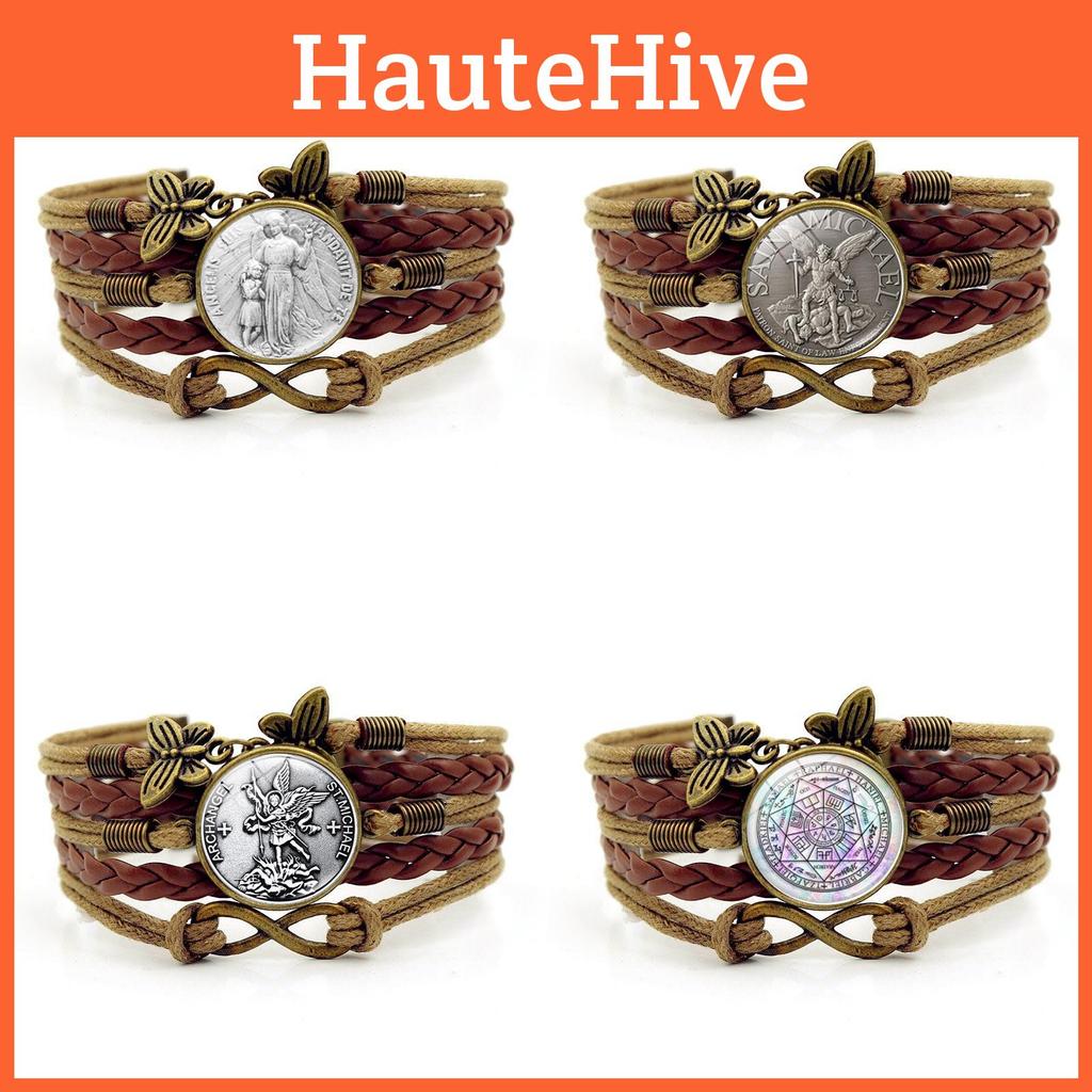 Элегантный браслет с драгоценными камнями времени Семи Архангелов, женская мода, бесконечность, бабочка