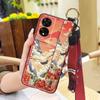 Soft case Dirt-resistant Phone Case For TCL 505/T509K/T5094 Chinese style Waterproof Lanyard Anti-knock Durable Ring