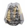 Камуфляжная футболка с длинным рукавом Мужской осенний пуловер Свободный спортивный повседневный топ