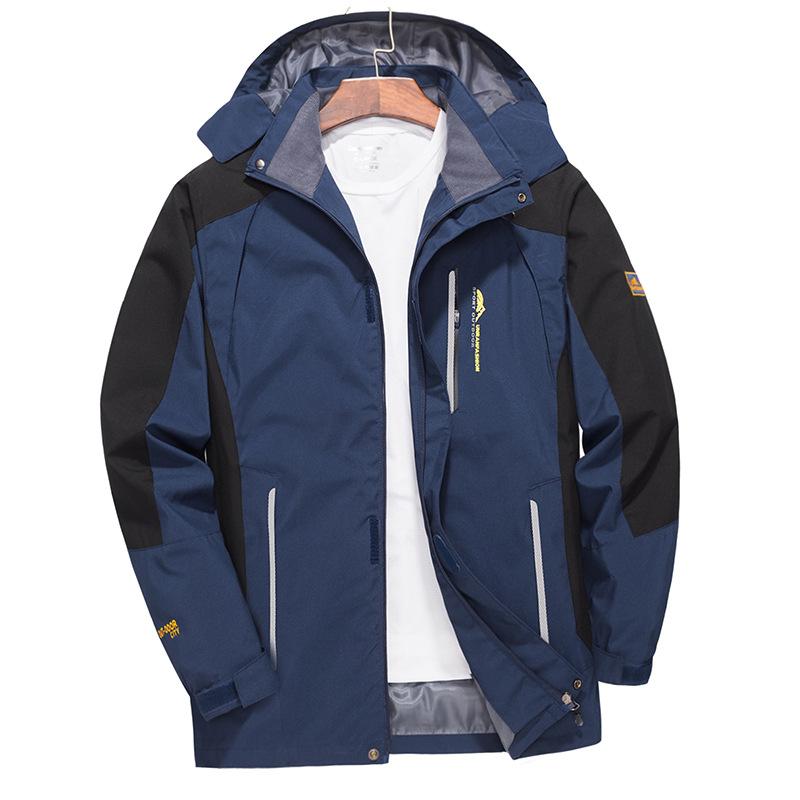 Мужская водонепроницаемая походная куртка большого размера, ветрозащитная ветровка для кемпинга, охоты, бега, треккинга, рыбалки, мужское пальто на открытом воздухе