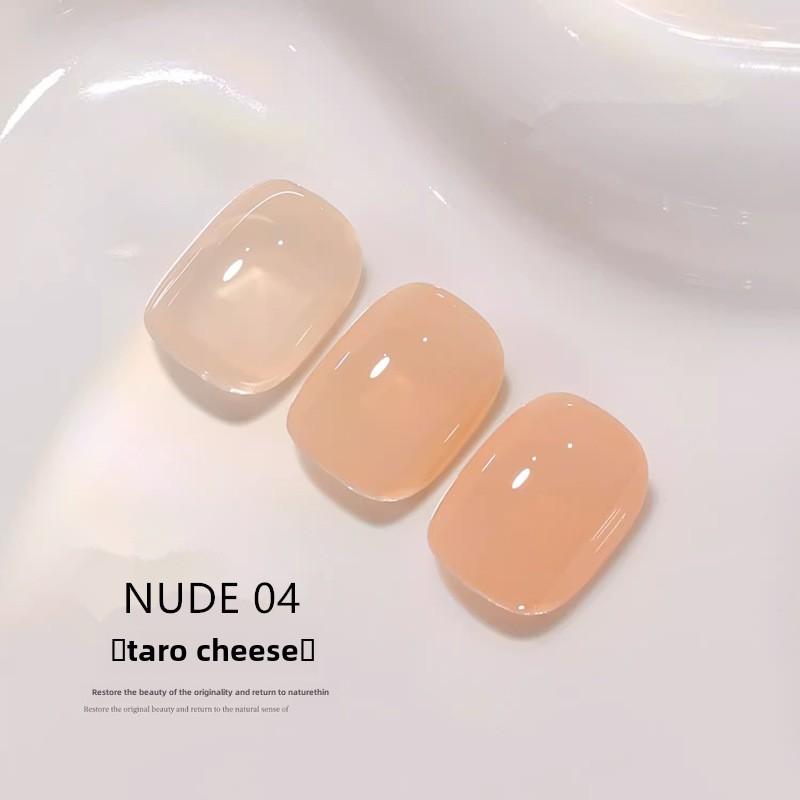 Набор лаков для ногтей Nail Art Nude, популярный цвет, белый прозрачный желеобразный клей для ногтей для маникюрного салона