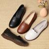 Fashion Genuine Leather Women Shoes Loafers Spring Autumn Women Casual Shoes Soft Comfortable Fashion Women Shoes Flat Mother Shoes