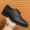 Designer Trend New Men's Black Red Pointed Lace Up Patent Leather Oxford Shoes Gentleman Wedding Dress Formal Business Footwear