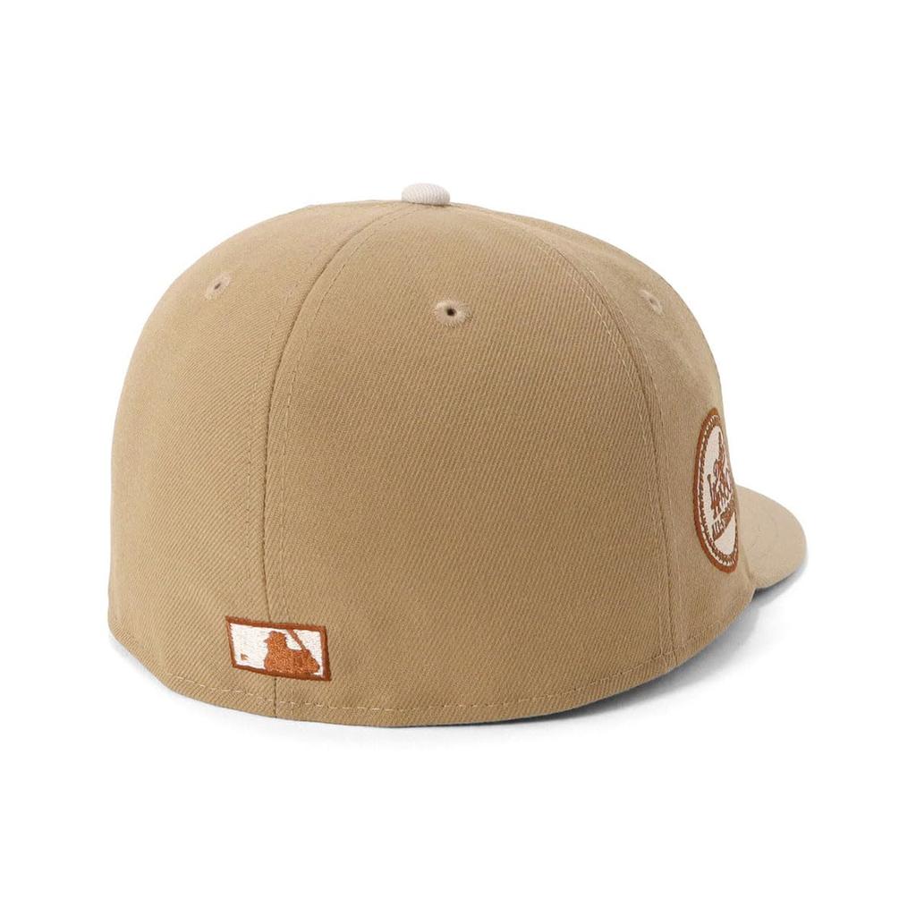 NEW ERA 59FIFTY MLB Los Angeles Dodgers Two-Tone Khaki/Camel Camo Color Cap 7 1/2 Baseball Hat
