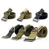 Men Adjustable Survival Belt Emergency Rescue Rigger Canvas Waistband