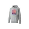 Puma Толстовка с капюшоном и графическим принтом, унисекс, серая 536753-04