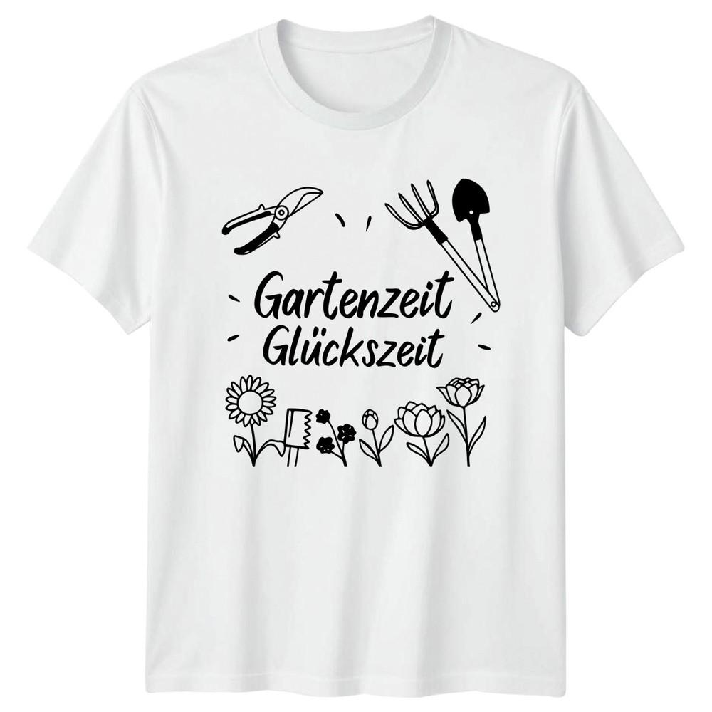 Gartenzeit Gluckszeit TShirt Spring Gardening Gift For Him And Her