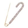 Large Safety Pin Metal Pin Crytal Clips Fashion Rhinestones Brooches  Scarf