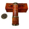 Brass Nautical Telescope Designer Leather Brass Hand Held Telescope Spy Glass