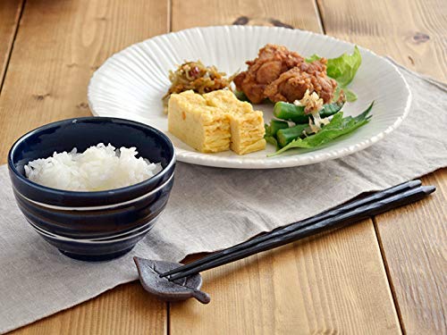 East Spiral Couple Bowl & Bowl Set (Navy X Caramel) - 6-Piece Dinnerware Set