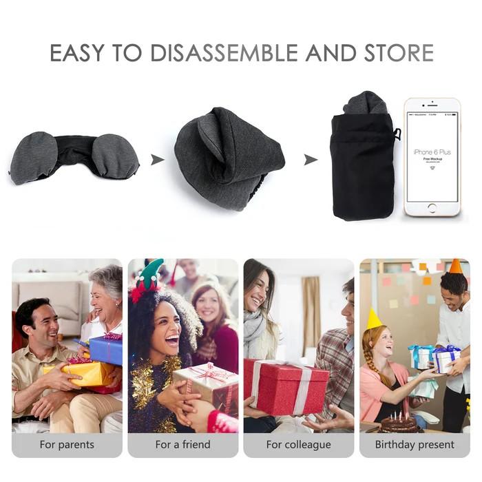 Inflatable Multi-Functional Hump U-Shape Neck Support Travel Pillow Portable Comfortable Ergonomic Camping Pillow