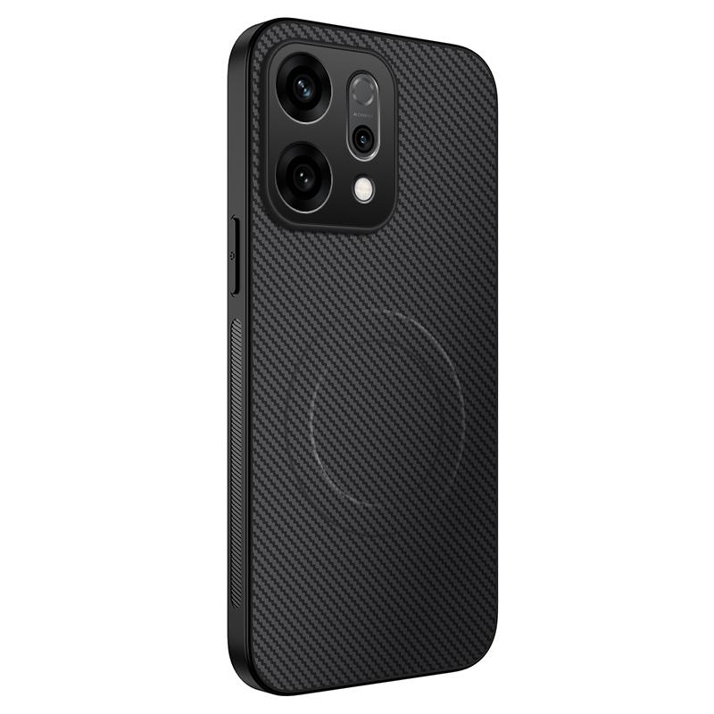 Для OPPO Reno 14 Чехол для телефона из силикона с карбоновым рисунком, черный. Для Oppo Reno 14 Pro Мягкий бампер, защитный чехол от падения Reno 14F