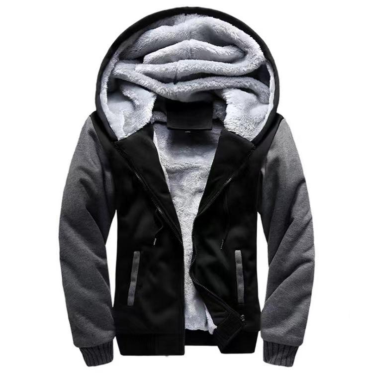Popular Winter Camouflage Sweater Men's Casual Sports Cardigan Sweater Jacket Fleece Thickened Thermal Sweater