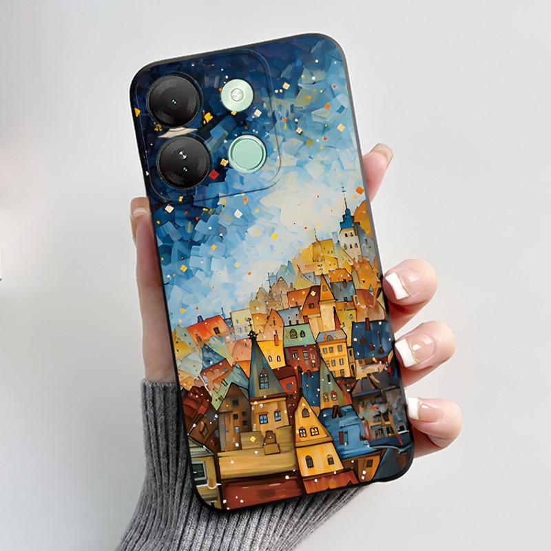 Милый Чехол Для Infinix Smart 7 HD / Smart 7 Plus Fundas Coque Печатный Корпус Защитная Крышка Мягкий Силикон Мультяшный Чехол для Телефона