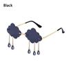 Fashion UV400 Shades Rimless Sunglasses Disco Glasses Clouds Tassel Sunglasses Steampunk Sunglasses