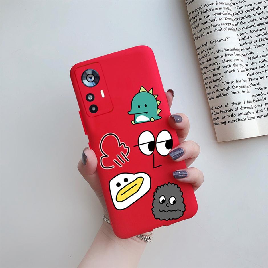 For Xiaomi 12T Case On Xiaomi 12T Pro Back Cover Cute Cartoon Silicone Soft TPU Protective Bumper For Xiaomi 12Tpro Phone Fundas