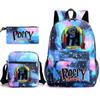 3Pcs Fashion Children Poppy Playtime School Bags Huggy Wuggy Student Canvas School Backpacks+Crossbody Bag+Pen Bag