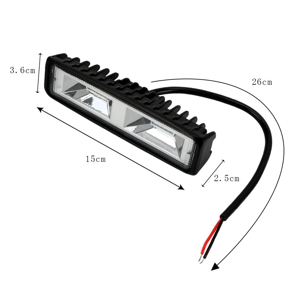 Светодиодный рабочий свет для автомобиля, мотоцикла, грузовика, лодки, трактора, прицепа, 36 Вт, внедорожный рабочий свет, 12-24 В, рабочий прожектор, светодиодные фары