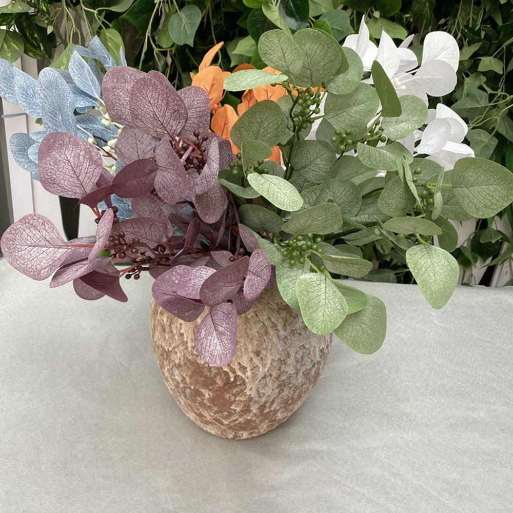 9 Branches Artificial Apple Leaves Multicolor Decorative Leaf Faux Plant Leaves Home Decoration