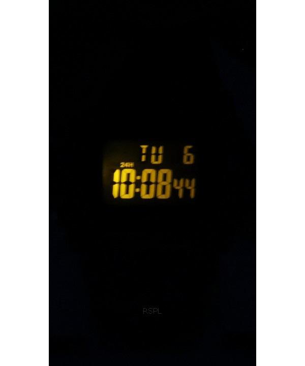Casio Стандартный осветитель, цифровые кварцевые мужские часы с зеленым ремешком из смолы W-219HC-3B