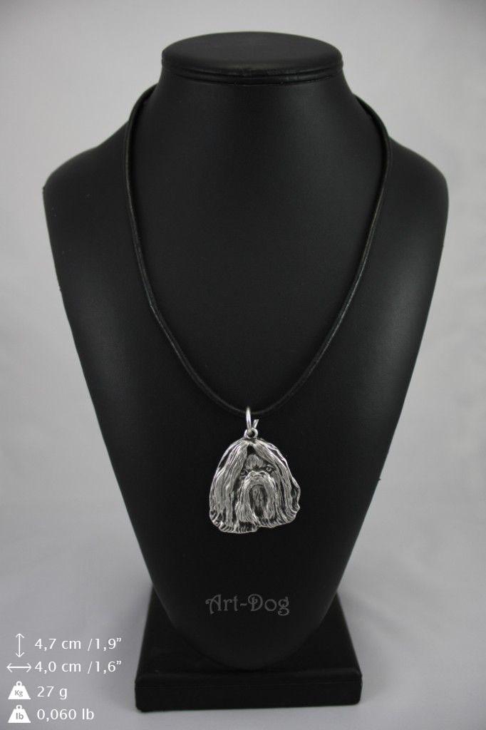Shih Tzu, Chrysanthemum Dog I - Dog necklace in gift box, silver-plated locket for dog fan, striking pendant by Art-Dog brand