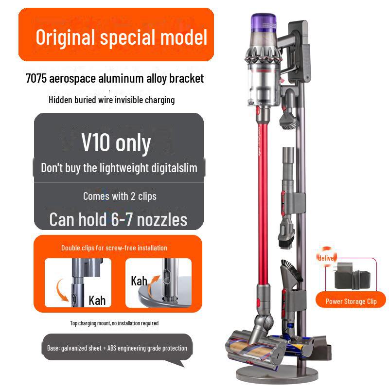 Стойка для хранения пылесоса Dyson: Кронштейн без сверления для моделей V7, V8, V10, V11, V12, 15G, G5