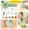 1 Multi-functional Electric Mini Food Processor - Four In One Vegetable Chopper, Garlic Press, Slicer, and Mud Masher Portable