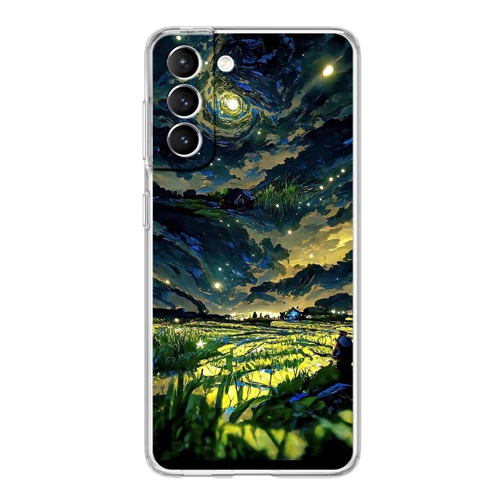 Чехол для телефона INS Japan Sunset Scenery Clear для Samsung Galaxy S23 S22 5G S20 Ultra S21 FE 5G S10E S9 S8 S10 Plus, мягкая задняя крышка.