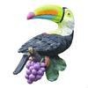 Toucan Tree Decor Sculpture Garden Statue Figurine for Porch Yard Outdoor