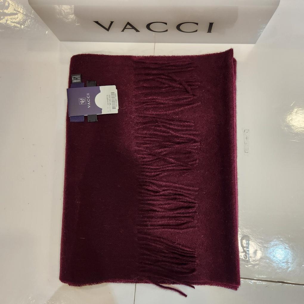 Men's warm and cozy 100% wool muffler in deep earthy rose red plain pretty color muffler VM1M4BR116R0