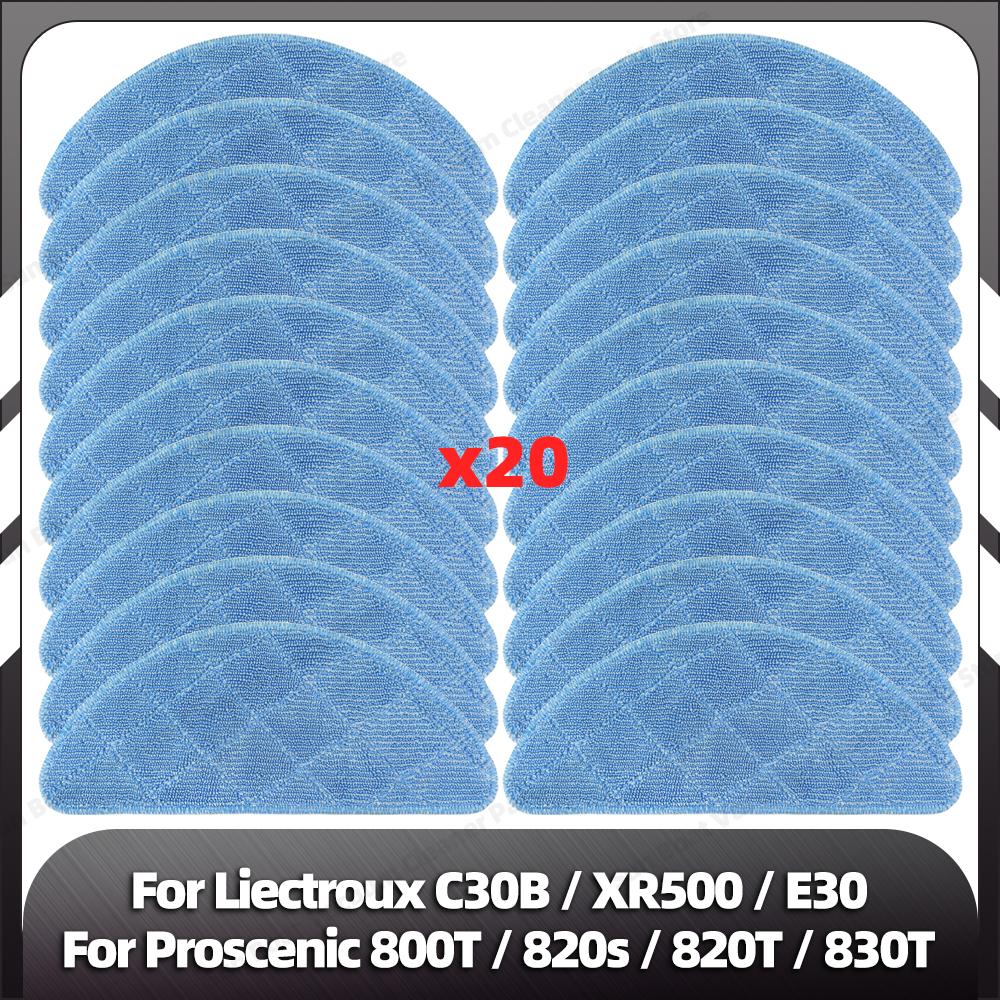 Совместимо с LIECTROUX C30B XR500 E30 Proscenic 800T 820S 820T 830T Robot VacuumMain Side Brush Hepa Filter Mop Rag Spare Part