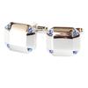 Запонки Kamakura Cufflinks Studio Four Side Sapphire Crystal Cufflinks cf1343