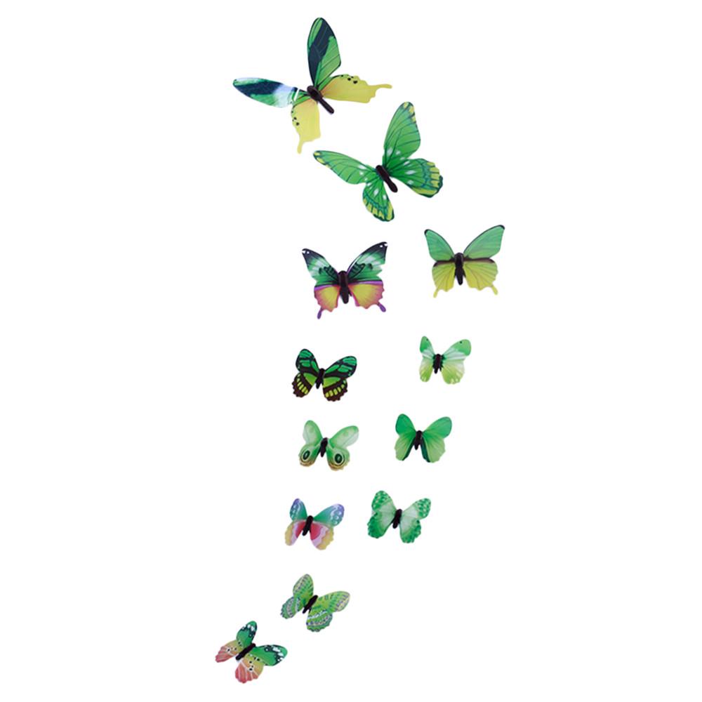 12pcs Butterfly Design Decal Art Wall Stickers Room Magnetic Home Decor