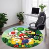 1 шт. Круглый коврик для офиса Super Mario, нескользящий, мягкий и прочный офисный коврик для декора интерьера, идеально подходит для офиса, красивое украшение