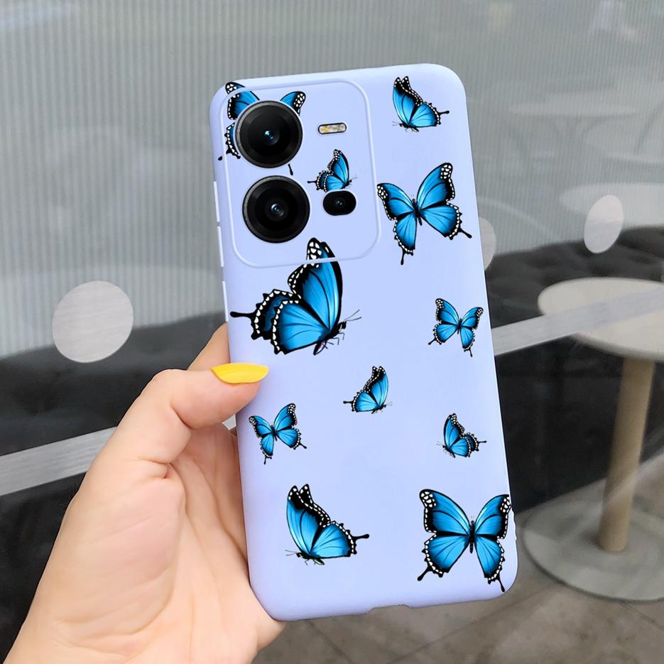 Чехол для Vivo V25 V25e Милый Модный Мультяшный Девочки Подсолнух Мягкий Силиконовый Чехол для Телефона Для Vivo V25 V 25 VivoV25e Задняя Крышка Coque
