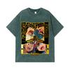 275 GSM Washed T-shirts 100% Cotton Pokemon V24 Dragonite Charizard Print Unisex Heavy Cotton T Shirt