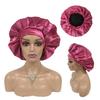 SL Custom logo Designer Bonnets Double Layer Hair Bonnet Silk Pillow case and Bonnet Set