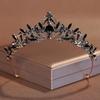 Birthday Crown Baroque Premium Muse Hepburn Style Wedding Bride Black Crown Headgear Princess Hair Accessories